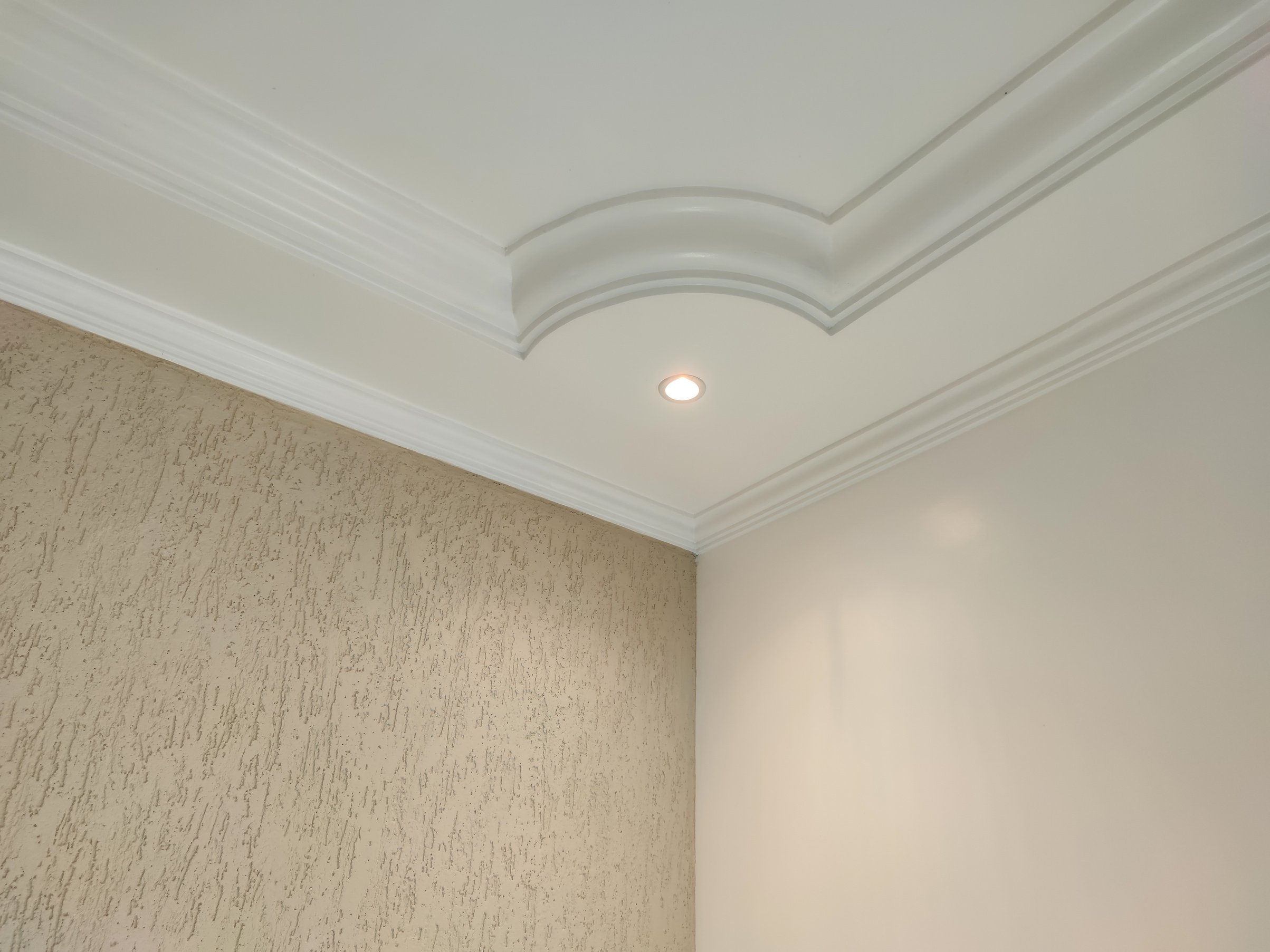 plaster ceiling in living room